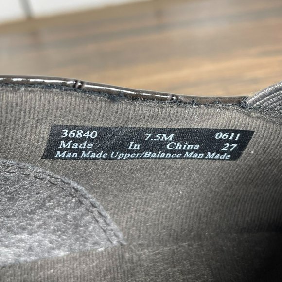 Clarks Bendables Slip On Loafer Dark Taupe Croc Print Faux Leather 36840 Wns 7.5 - Picture 11 of 11